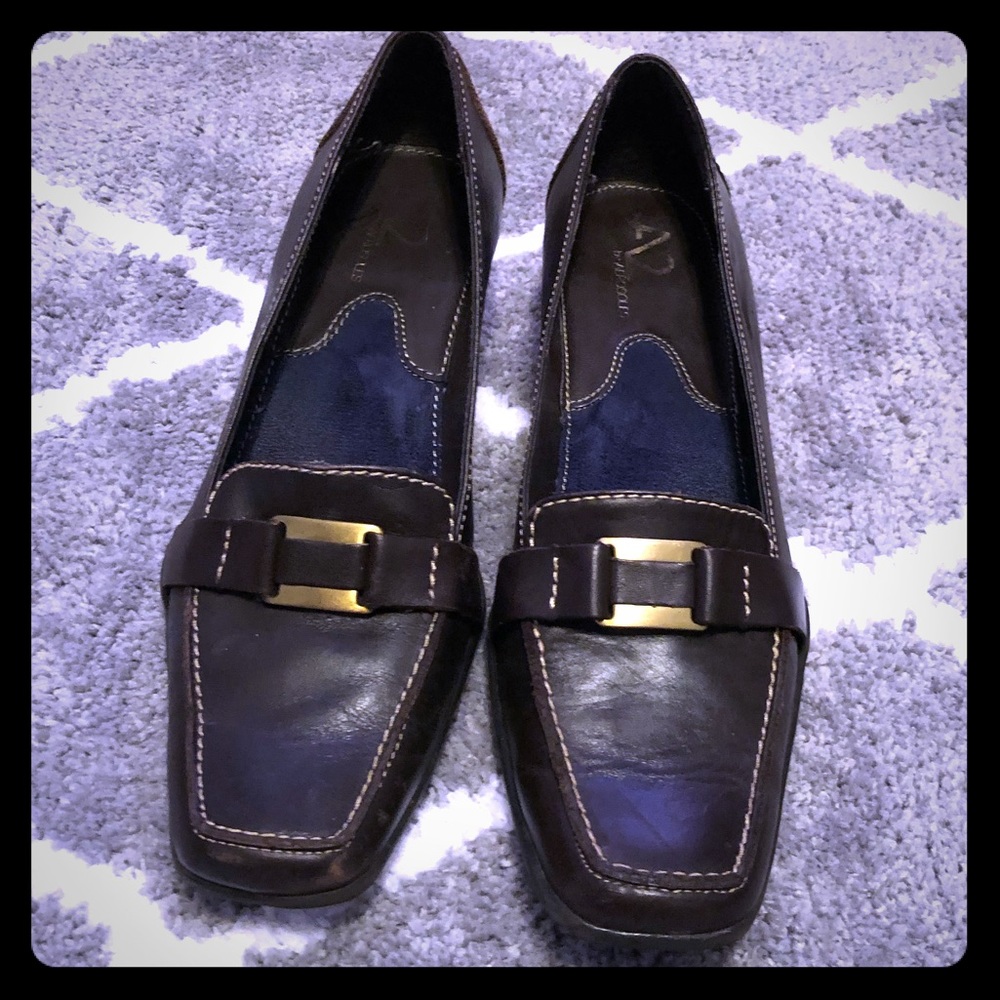 Aerosoles  Brown Leather Loafers